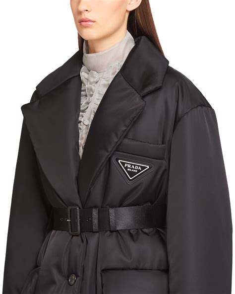 prada gabardine puffer coat|Prada re nylon gabardine jacket.